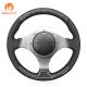 Hand Sewing Forged Carbon Suede Steering Wheel Cover for Mitsubishi Lancer Evolution EVO 7 8 9 MR M 2003 2004 2005 2006 2007