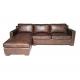 Vintage Retro Genuine Leather Sofa Set Distressed Leather Sectional Sofa