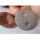 Stainless Steel 2 Hole Lacing Washers 25mm Used For The Fabrication Of Removable Insulation Covers