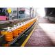 Yellow Road Roller Barrier Anti Corrosion 50 Meters Protective Guardrail