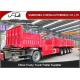 4 axle 80ton side wall semi trailer with mechanical suspension