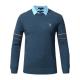 Trendy Cozy Cotton Knitted Sweater 2019 Winter Men Stylish Long Sleeve Sweaters with Collar