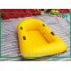 Custom Yellow PVC Inflatable Boats Water Amusement Floating Boats For Kids