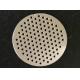 Perforated Mesh Filter Disc Stainless Steel Copper Brass High Rigidity And Tenacity