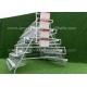 Hot Dip Galvanized 3 / 4 Tiers Chick Brooding Cage