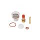 Durable TIG Cup Consumables WP17 18 26 TIG Large Champagne Clear Nozzle Kit with Collet Body