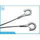 Practical Tool Lanyard Y Shape Wire Rope Hook By Sstainless Steel Wire Rope Loop