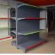 Double Sided Four Tier Supermarket Display Stands / Retail Display Shelving Units