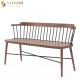 Antique Style Restaurant Booth Sofa Seating Solid Wood 76cm Height