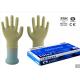 Milky White Color Disposable Medical Gloves 240mm / 9 Inch Length Low Protein Content