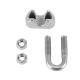 Stainless Steel Drop Forged Italian Type Wire Rope Clips Boat Essential Polish Finish