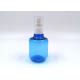 Blue Transparent 180ml 350ml PET Plastic Bottle For Serum Lotion
