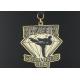 OEM Ribbon Medals  , Brass Stamped Award Medals For Promotional Gifts