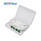 White Case Mini Desktop Fiber Optic Terminal Box For FTTH Network