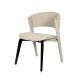 High End Modern Leather Dining Room Chair Gold Plated Stainless Steel Luxury Dining Chair