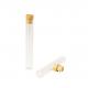 16x110mm Clear Glass Pre Roll Tube With Bamboo Lid Smell Proof