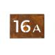 Outdoor Laser Cutting Personalized House Number Rusted Corten Steel Sign