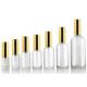 5ml - 100ml Glass Cosmetic Bottles With Premium Gold Push Button Dropper Cap