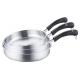 3pcs fry pan set & frying pan non-stick&20cm to 28cm & fry pan stainless steel wtih red color