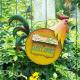 Creative DIY Animal Garden Ornament Handmade Metal Rooster Mailbox