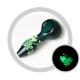4 Inches Glass Smoking Pipes Green With Luminous Frog Spoon Pipe