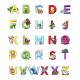 Eco Friendly 3D 6cm Name Embroidery Patch Iron On Letters Alphabet