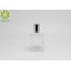 Screen Printing Square Glass Perfume Bottles , 30ml 1 OZ Glass Roller Bottles