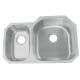 Undermount Kitchen Sink Stainless Steel Drop In Double Bowl Brushed Satin Finish