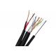 FTP CAT5E Siamese IP Camera Cable 24 AWG Bare Copper with Zinned Steel Messenger