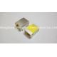 RMT-410B-10W4-NL-Y , Low Profile RJ45 Jack 1000M Sinking Board SMT With Shielded Yellow