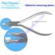 Adhesive removing pliers of ortho pliers for adult orthodontics