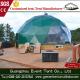 Diameter 4 M-6m Luxury Decoration Italy Green Geodesic Dome Tent For 5-6 People Party