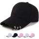 High Quality New Fashion Casual Hip-hop rivets blank Sport Cap Custom Unisex Ponytail trucker hat colorwhite  size:adult