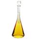 750ml Risan Liquor Decanter Bottle Long Neck With Oval Base Shape Solid Glass Stopper