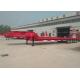5 axles drop bed low loader trailer for large contruction machinery