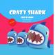 Lovely 3D Shark Personalized Kids Backpack for School Wear Resistant
