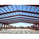 Hot Rolled / Welded H Section Steel Prefabricated Warehouse With 3-20T Crane