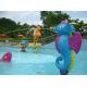 Water Games Kid Friendly Water Parks Cartoon Hippocampus Spray Blue Color