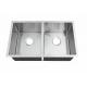 Double Bowl Project Sink Above Counter Installation With Polished Surface in Stock