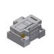 Double Ended Azimuth Carrier Test Socket With Contactor Gold Plated Azimuth Socket