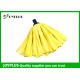 Yellow Non Woven Cotton Mop Head Replacement OEM / ODM Available HP0222R