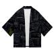 Stylish Oversized Black Denim Jacket , 100% Cotton Men'S Denim Kimono Jacket