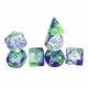 Color crystal resin desktop game dice set dnd dice