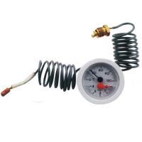 Back Mount Capillary Temp 4 Bar Capillary Pressure Gauge 120c ODM White