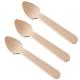 95mm 110mm Biodegradable Cutlery , Ice Cream Disposable Wooden Spoons