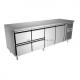 Stainless Steel Undercounter Cooling Worktable Commercial Workbench Frozen Prep Table With Drawer