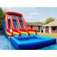 Bounce Obstacle Inflatable Water Slides For Pool Double Lane Colorful Adults Games