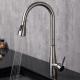 SUS304 Stianless Steel Single Handle Kitchen Faucet With Sprayer