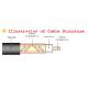9.00mm Leaky Cables 5G Mobile Communication PE Insulation Radiating Coax Cable