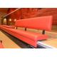 Telescopic Indoor Bleacher Seating / Leather Stadium Seating Systems For School